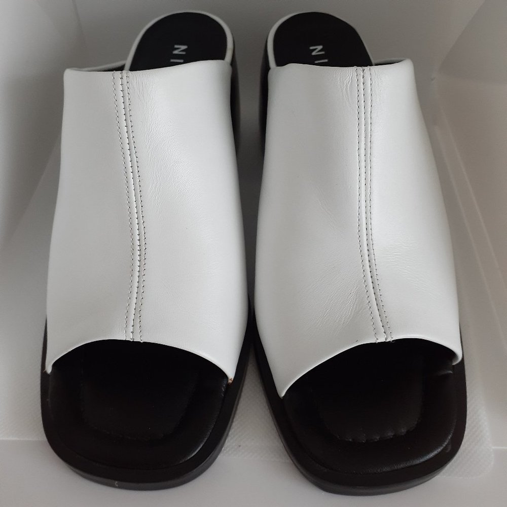 NINE WEST Women's White Sandal